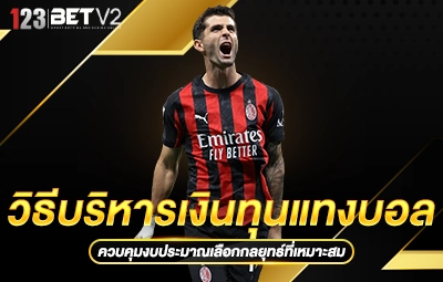 วิธีบริหารเงินทุนแทงบอล